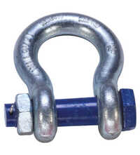 Nut Bolt Bow Shackle - Forged Alloy Steel, Various Sizes, Galvanized/Painted, High Tensile Strength, Screw Pin