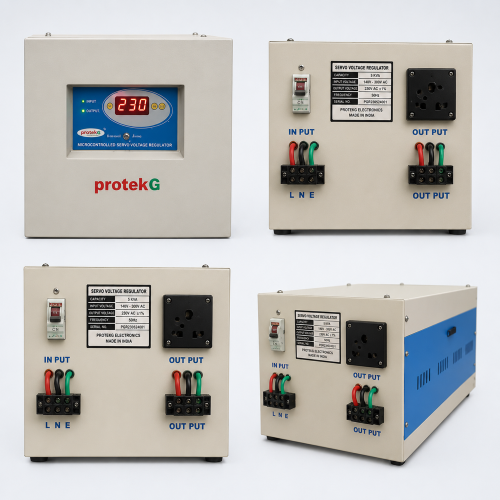 Single Phase Servo Voltage Stabilizer