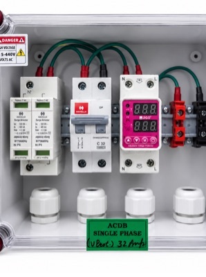 Solar ACDB Single phase 32A Havells with V Protector