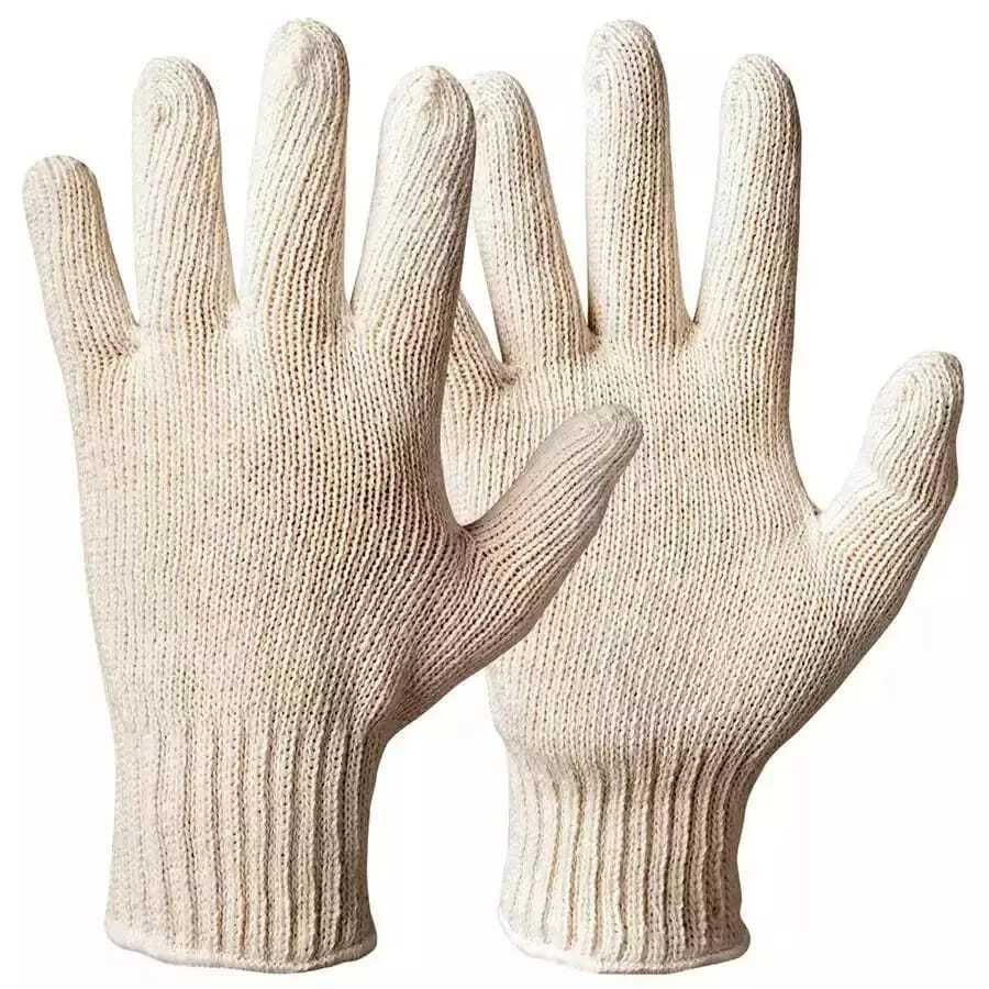 Cotton Knitted Safety Gloves