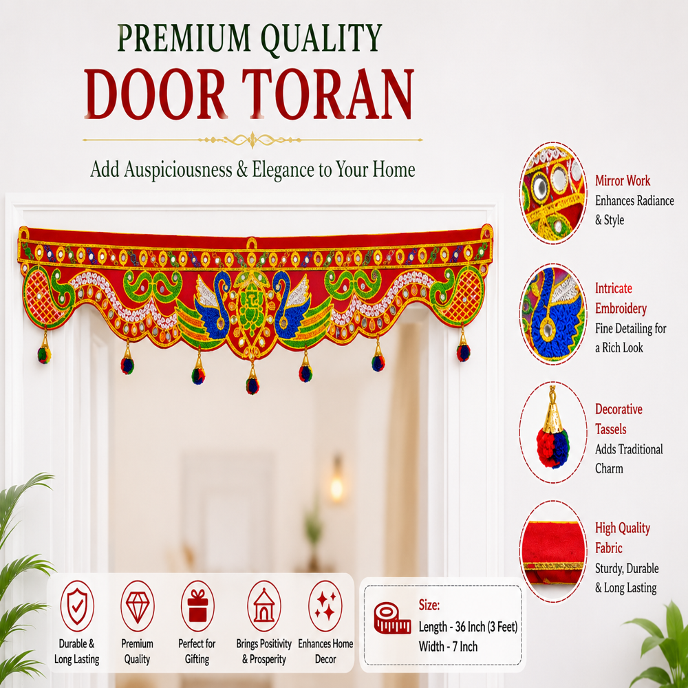 KRISHNA HANDLOOM Traditional Decorative Door Wall Hanging Q 15