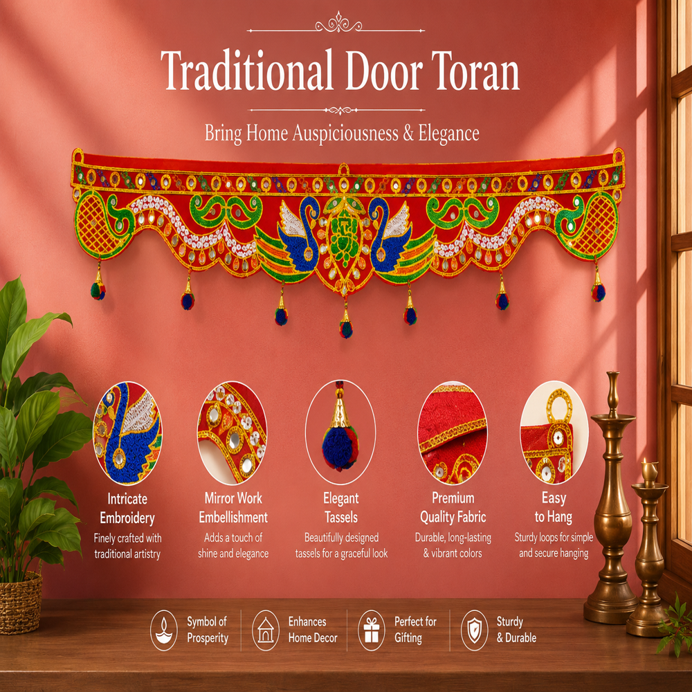 KRISHNA HANDLOOM Handmade Decorative Main Gate Art Q 17