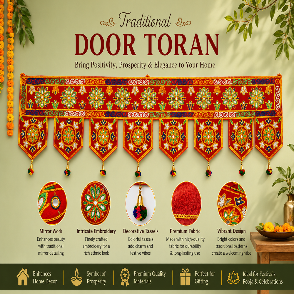 KRISHNA HANDLOOM Handmade Decorative Festival Entrance Art R 5