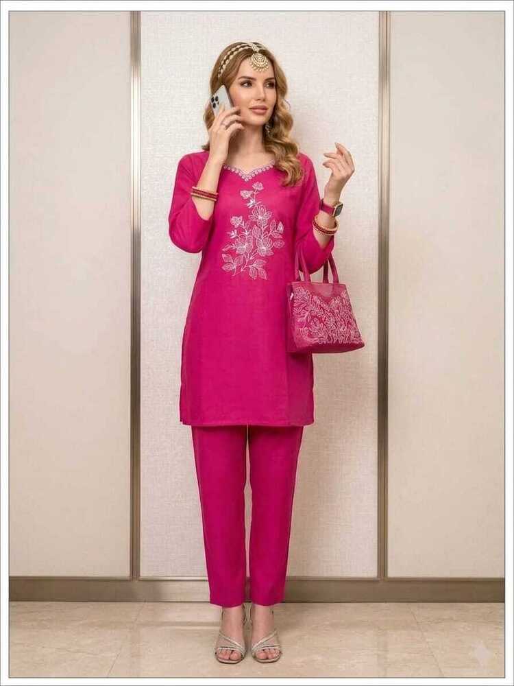 Pink Color Fancy 2 Pieces Cord Sets