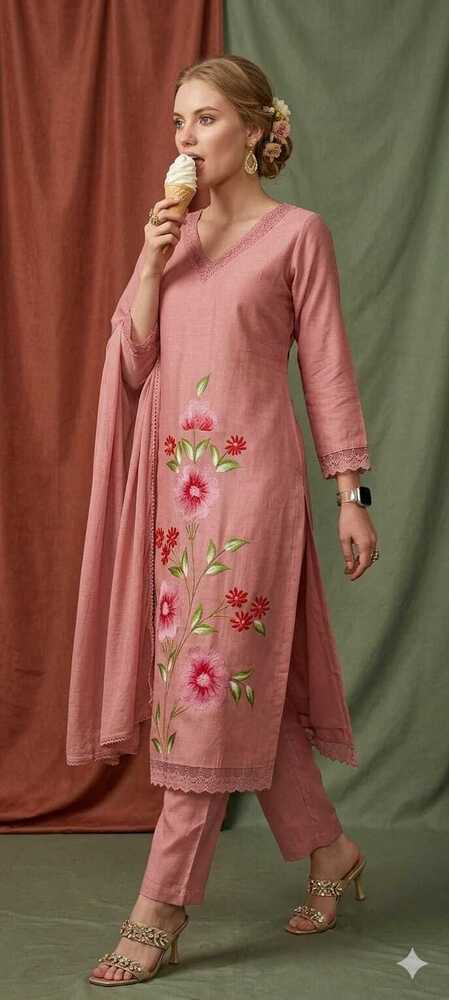 Pink Color Party Wear Suit