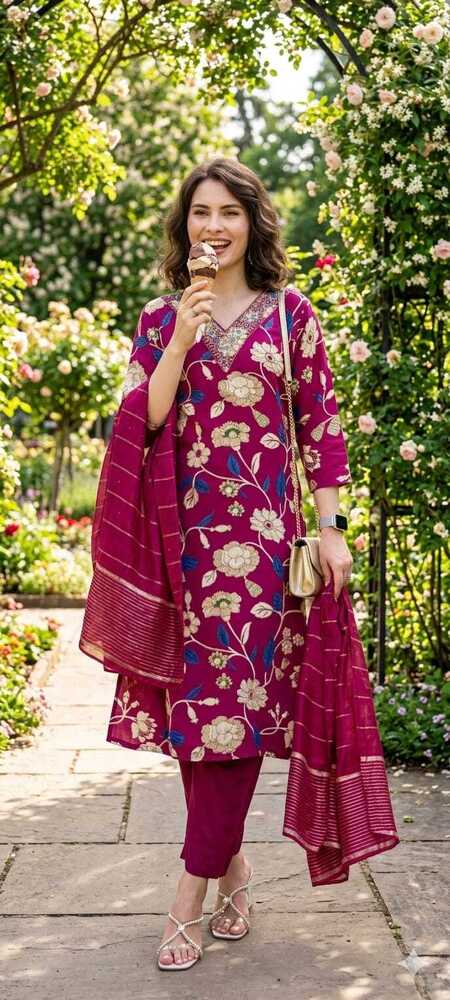 Rayon Printed 3Pcs Suit