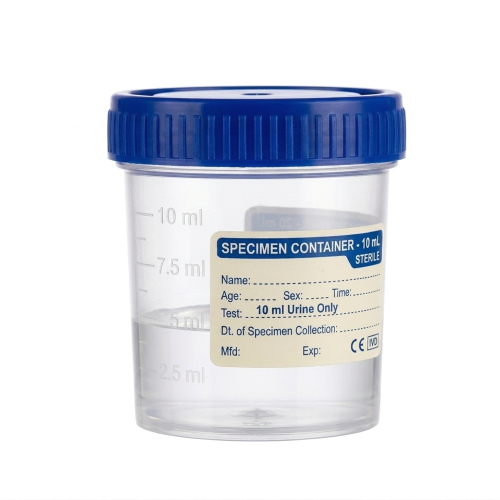 Urine Container - Color: White