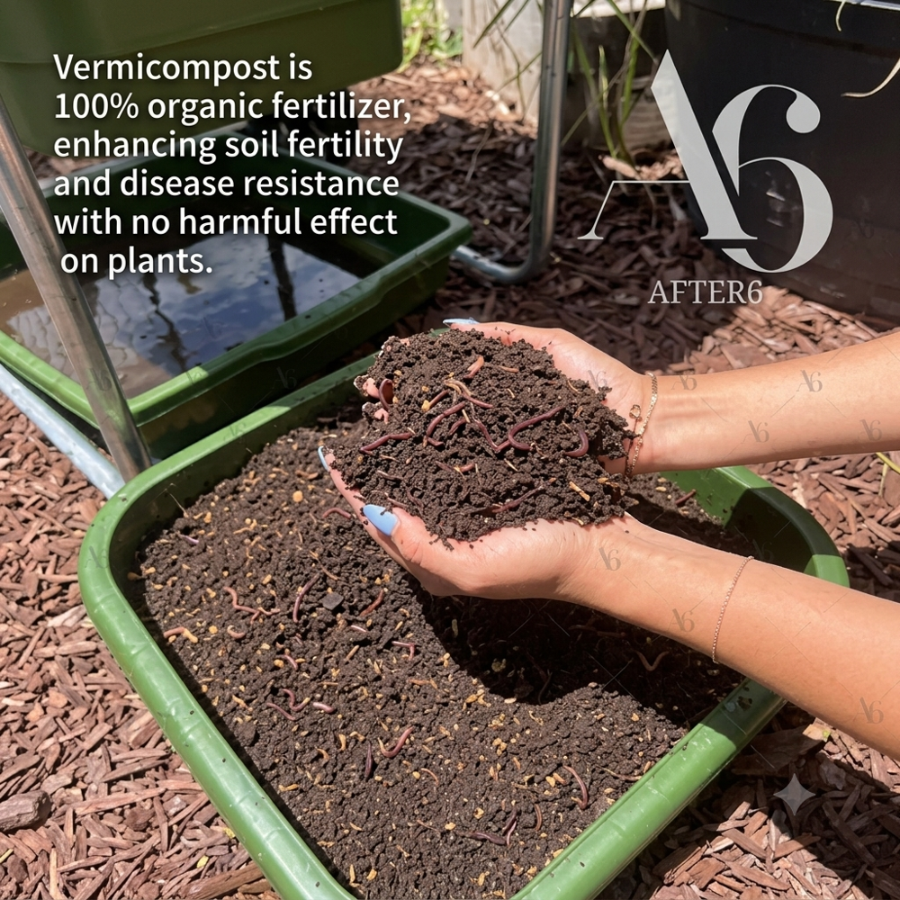 High-Yield Vermicompost | Natural Soil Conditioner & Organic Fertilizer (Bulk Export)