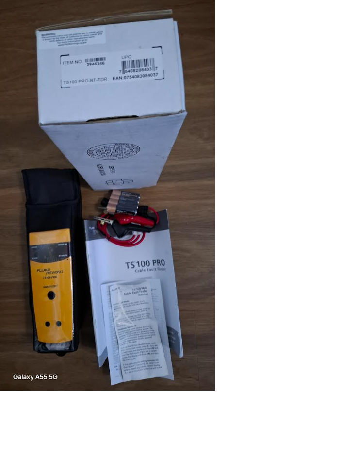 Fluke Networks Ts100-Pro-Bt-Tdr Cable Fault Finder With Powerbt Detect - Color: Yellow