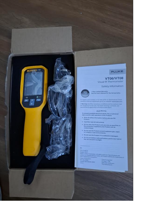 Fluke Vt06 Apc Thermal Imaging Camera Infrared Thermal Imager - Application: Electrical