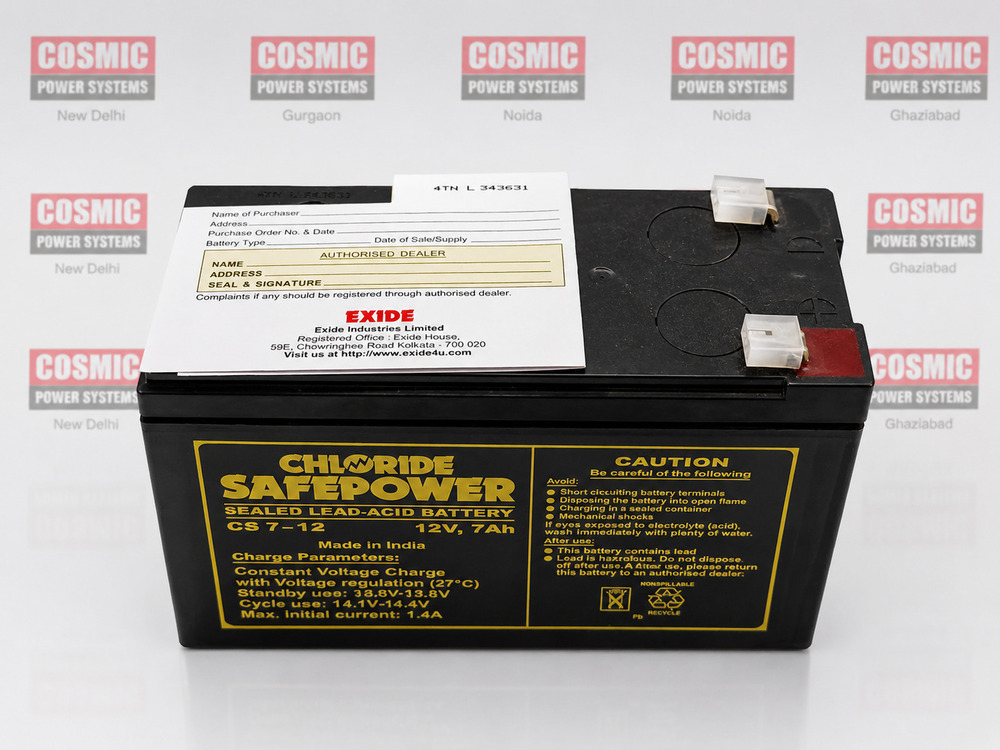 Exide 12V-7 AH Sealed Lead-Acid Battery