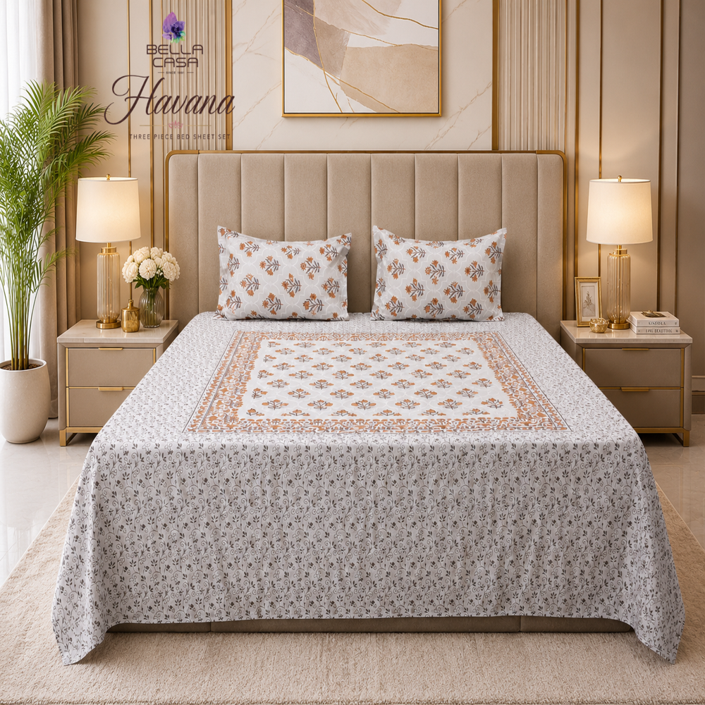 Bella Casa Havana Cotton Bedsheet