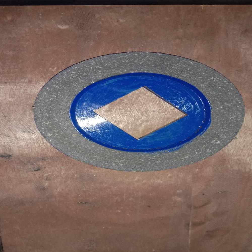 Ac Liner Brake - Asbestos-free Composite, 160mm Diameter, Gray Outer With Red Inner Hub | Rough Non-slip Surface, High Wear Resistance, Up To 250c Temperature