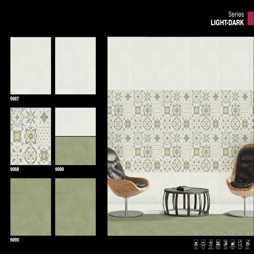 Porcelain Wall Tiles - Color: Green