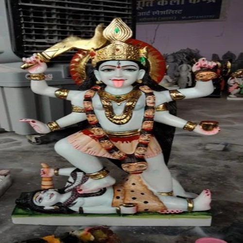 Black Marble Mahakali Statue