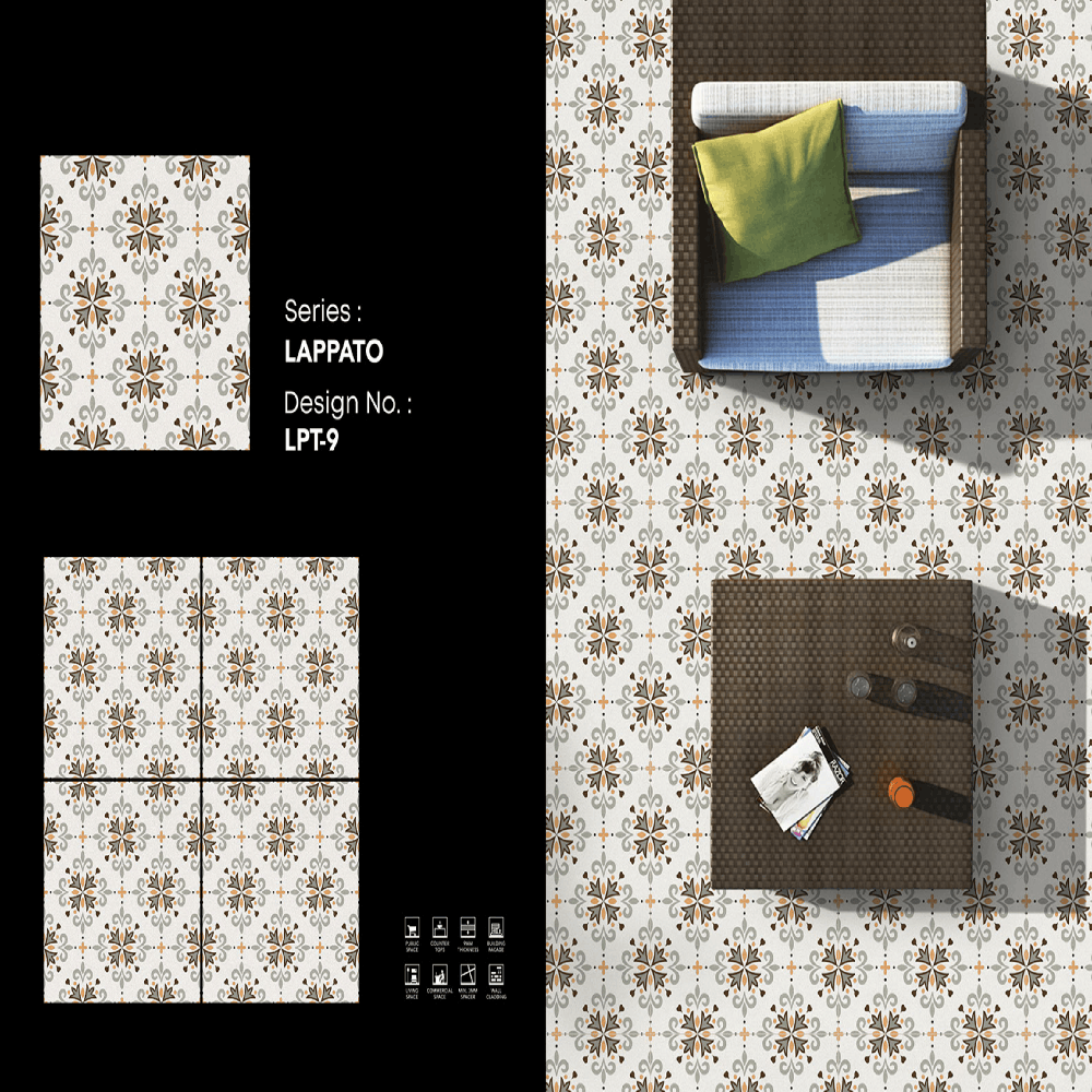 Low Water Absorption Tiles - Color: White