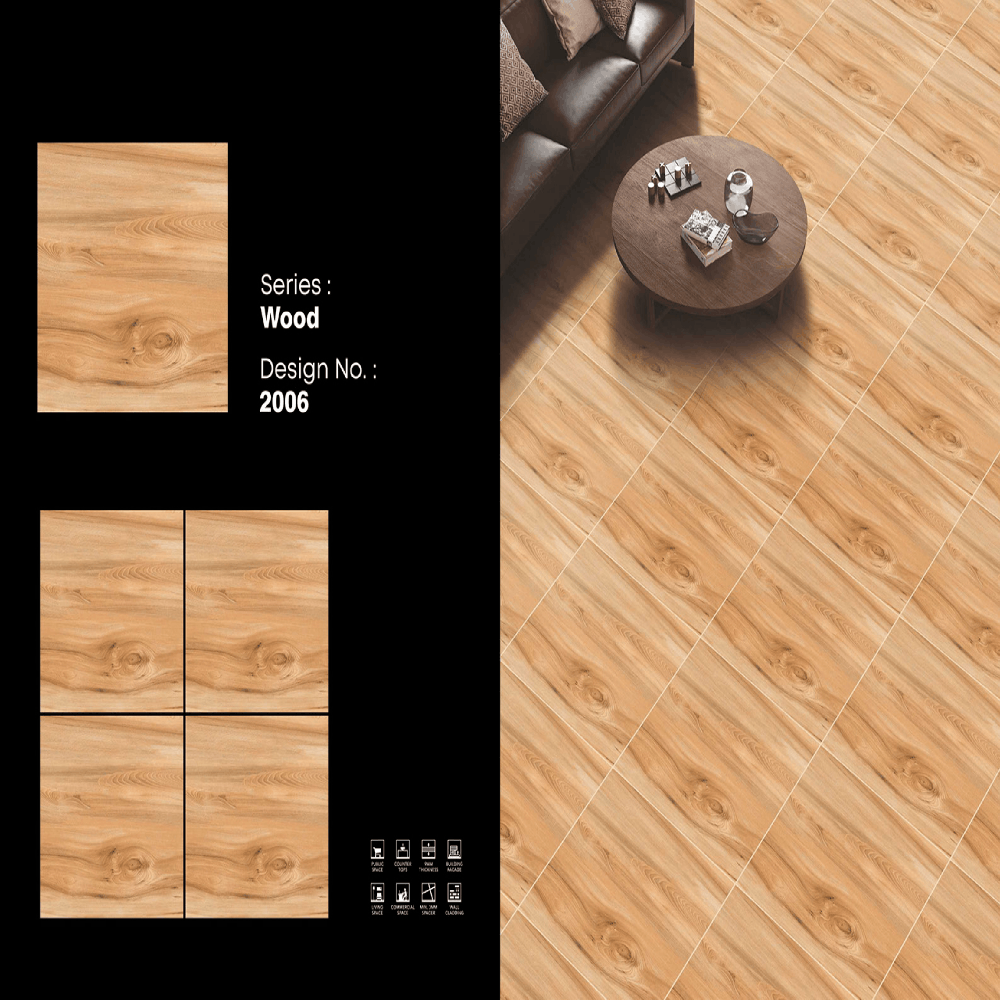 Wood Look Porcelain Tiles - Color: Pink