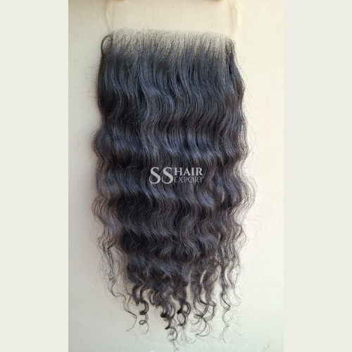 5x5 Curly Closure Sew In Side Part HD Lace | Free Part | Indian Black Virgin Human Hair Extension