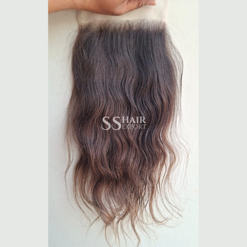 Brown 5x5 Closure Sew in Side Part Free Part | HD Lace Indian Virgin Human hair