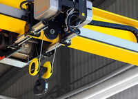 Konecranes Cxt Wire Rope Guide - Engineering Polymer And Steel, Custom Size, Yellow/black | Corrosion Resistant, Low Maintenance, Direct Mount