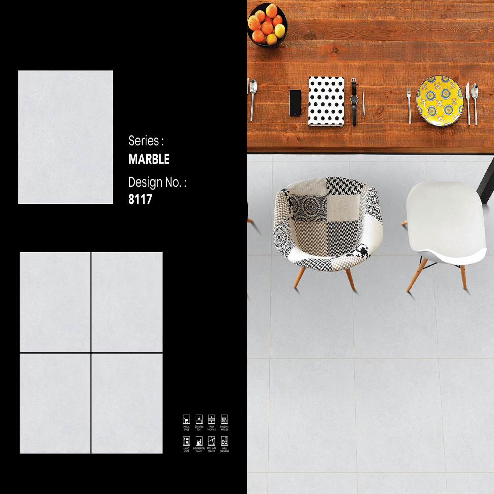Elegant Porcelain Tiles - Color: Grey