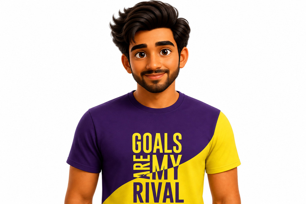 Purple Yellow Mens T-Shirt