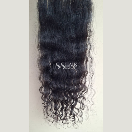 HD Lace Closure Sew In Side Part 5x5 Curly Indian Virgin Human Hair Free part