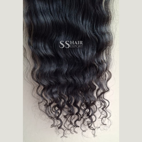 HD Lace Closure Sew In Side Part 5x5 Curly Indian Virgin Human Hair Free part