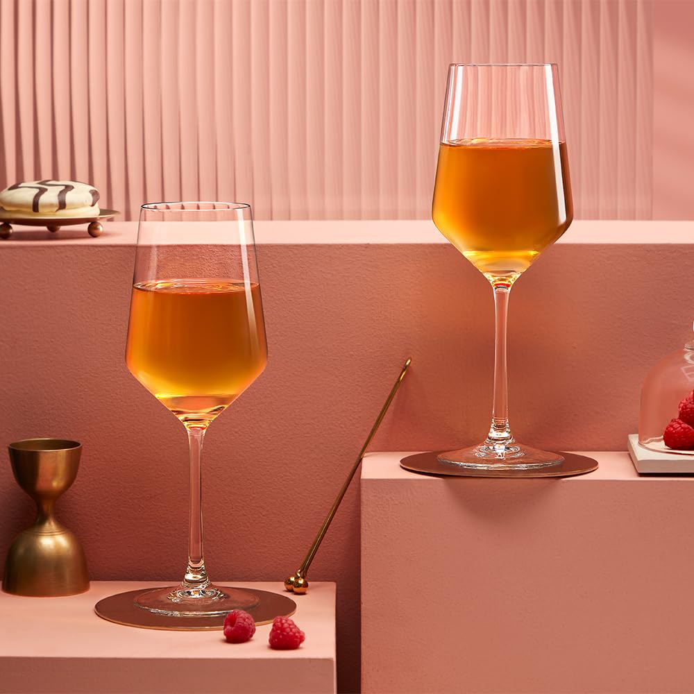 Borosil 400ml x 2pc Royale Wine Glass Set | Wine Glasses for Red & White Wine, Cocktails & Mocktails | Elegant Glassware for Home, Parties & Gifting BGFGSD00003 