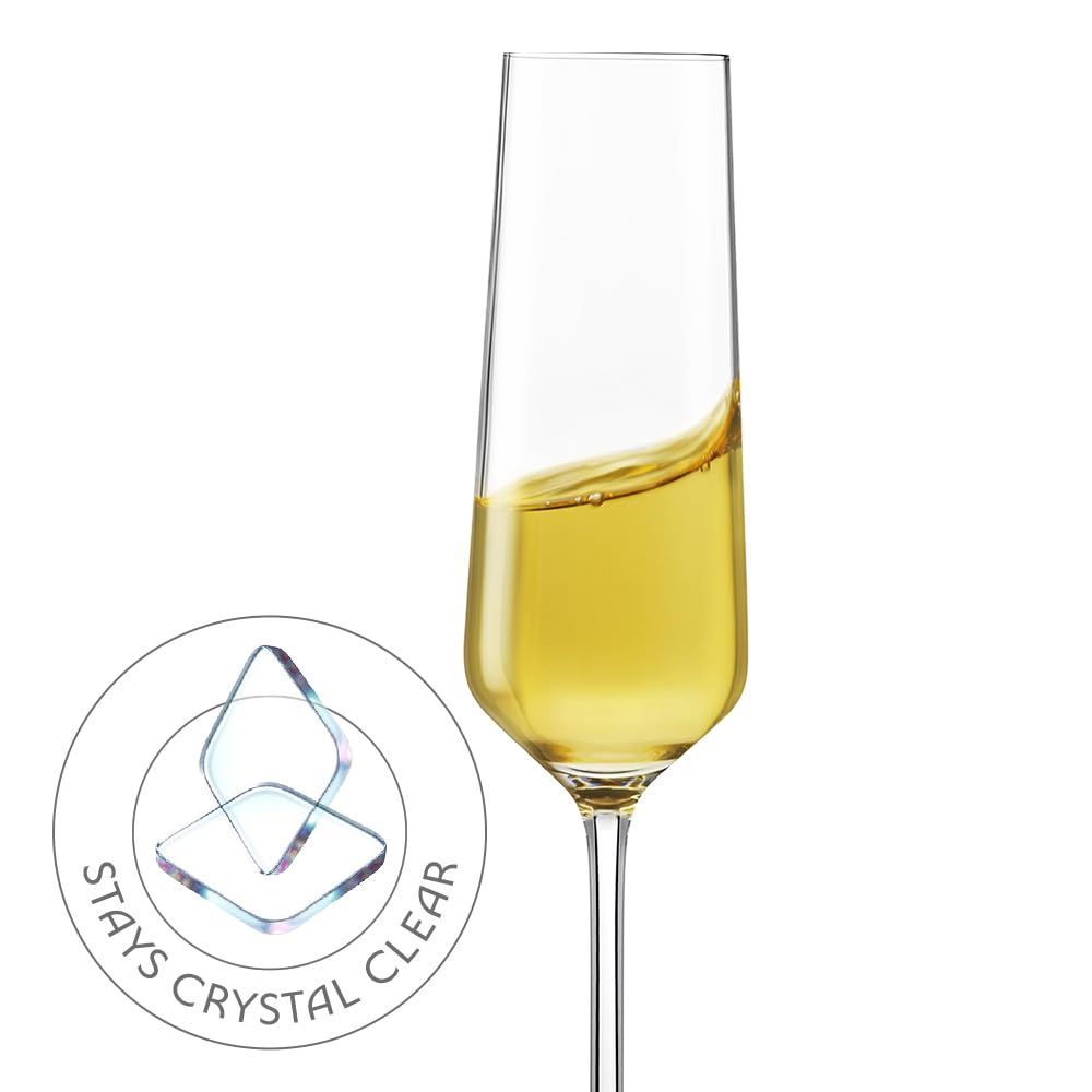 Borosil 190ml x 2pc Royale Champagne Glass Set | Wine Glasses for Red & White Wine, Cocktails & Mocktails | Elegant Glassware for Home, Parties & Gifting  BGFGSD00004 