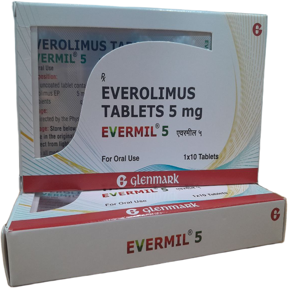 Evermil 5mg - Everolimus Tablets - Origin: India
