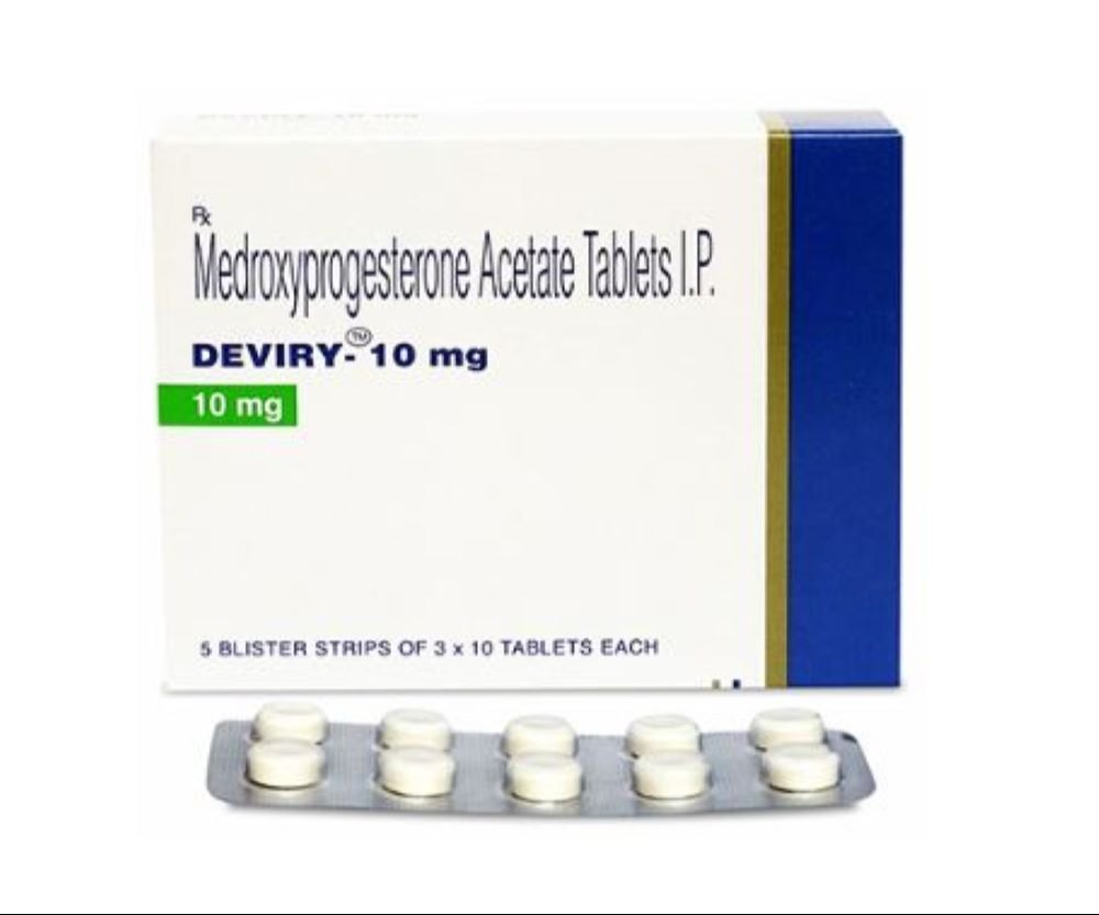 Deviry 10 Mg Tablet - Ingredients: Medroxyprogesterone Acetate