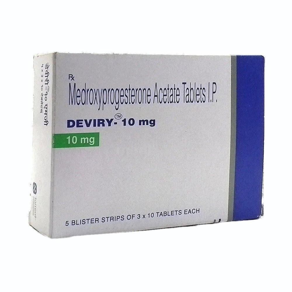 Deviry 10 Mg Tablet - Ingredients: Medroxyprogesterone Acetate