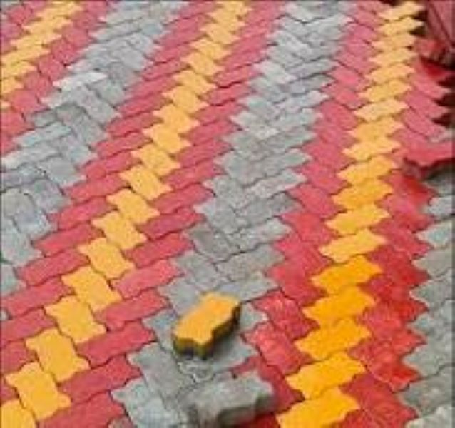 Paver Block For Petrol Pump - Color: Red
