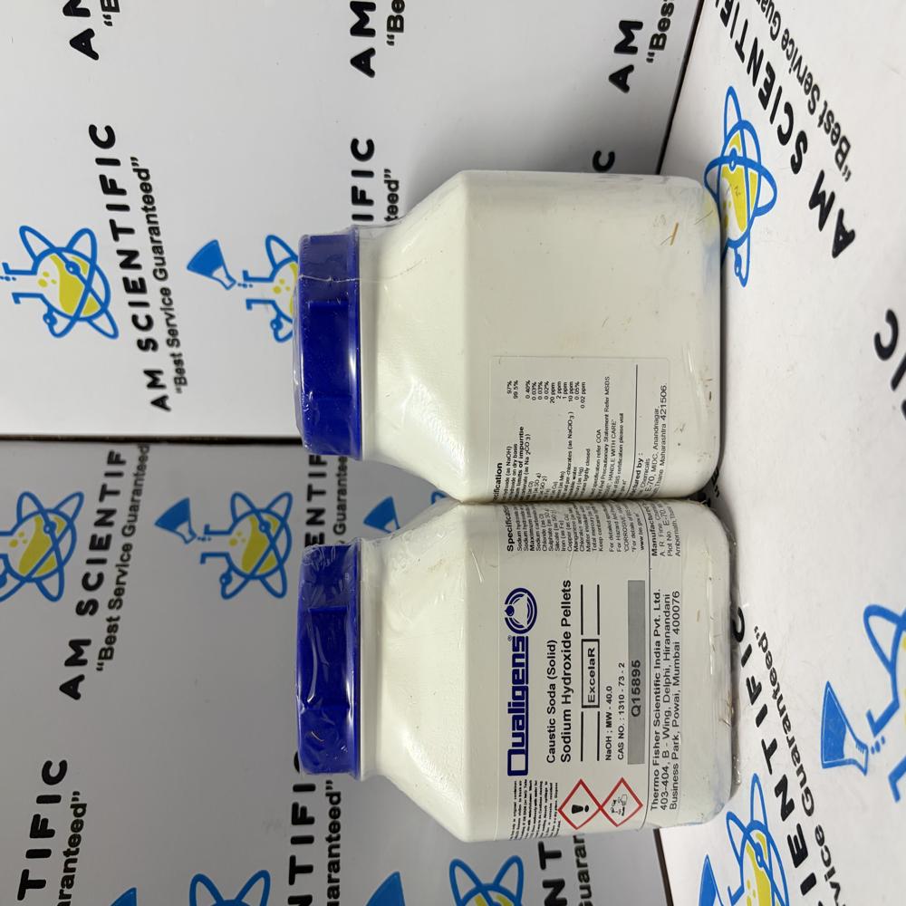 Sodium Hydroxide Pellets ER Qualigens, 500g