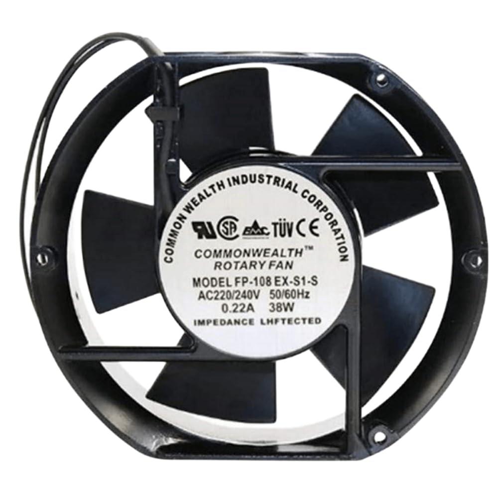 COMMON WEALTH FP-108EX S-1 220/240V AC 38/35W 0.29/0.23A 17251mm Ball Bearing Industrial Axial Cooling Fan