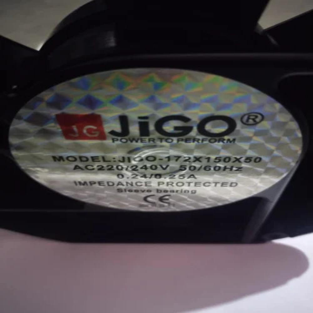 JIGO JIGO-172X150X50 220/240V AC 0.24/0.25A 17250mm Ball Bearing Industrial Inverter Axial Cooling Fan