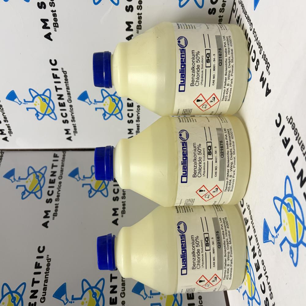BenzalKonium Chloride 50% SQ Qualigens, 500ml