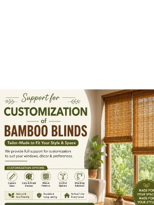 Outdoor Bamboo Screen - Size: Customizable
