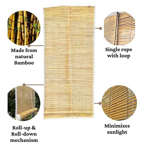 Outdoor Bamboo Screen - Size: Customizable