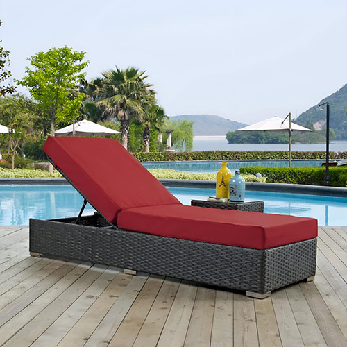 Rattan Swimming Pool Lounger