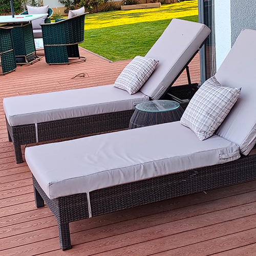 Wicker Swimming Pool Lounger
