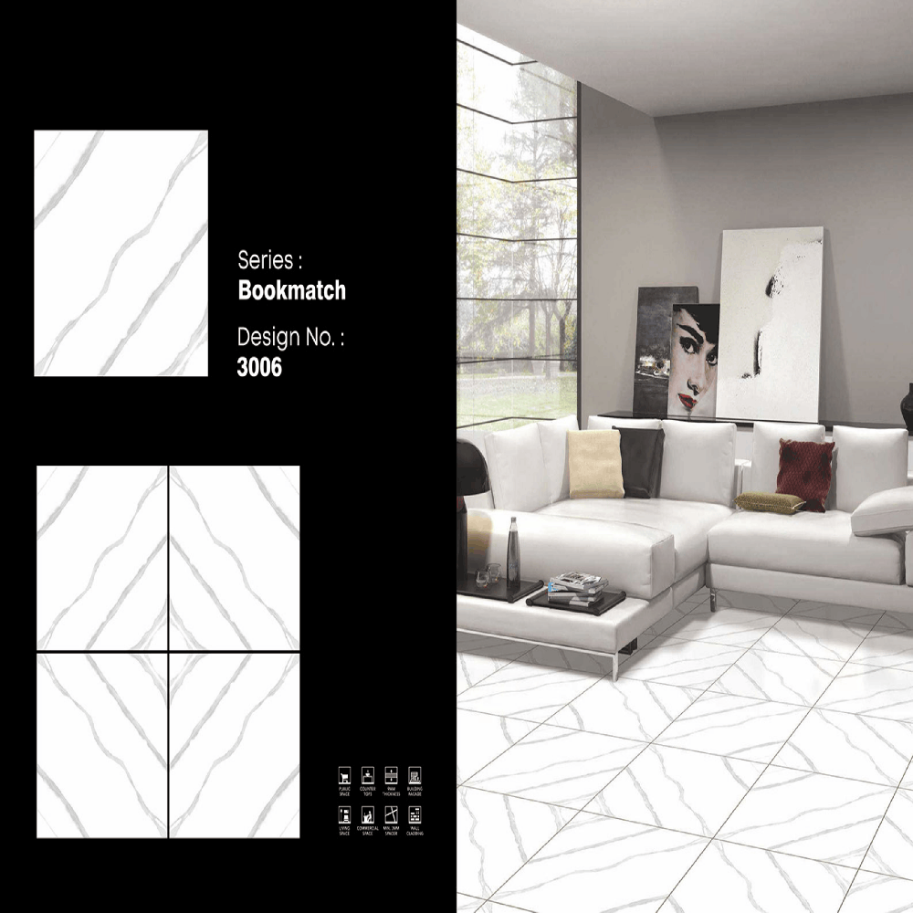 Bookmatch Porcelain Tiles