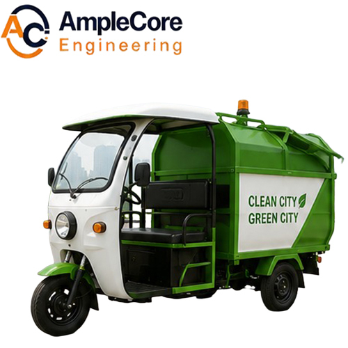 Garbage E Rickshaw - Color: Green And White