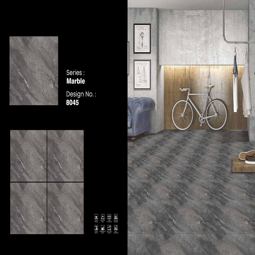 600X600 Matt Porcelain Tiles - Color: Red