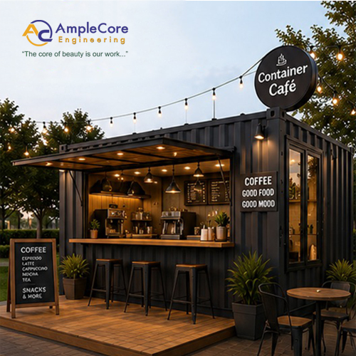 Container Cafe - Color: Black/Customizable