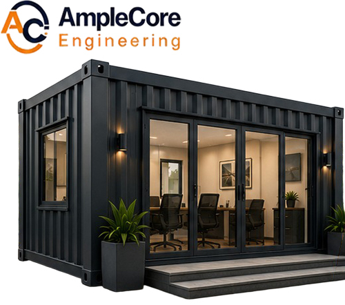 Customized Container Office - Color: Matte Black (Customizable)