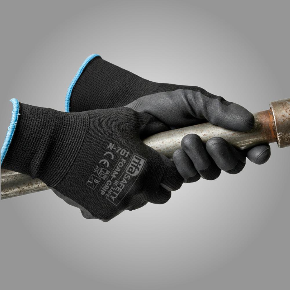 Black Foam Nitrile Coated Gloves