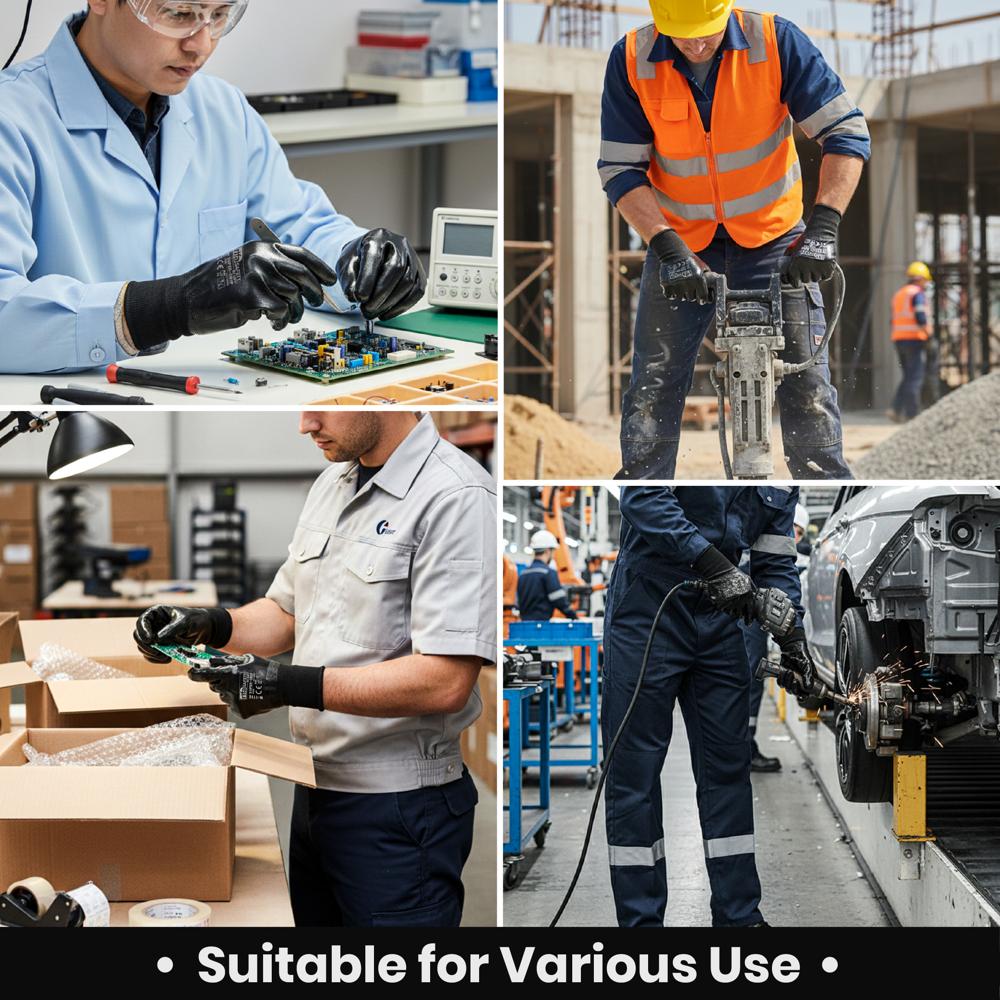 N110 Warrier Fully Coated Nitrile Coated Gloves