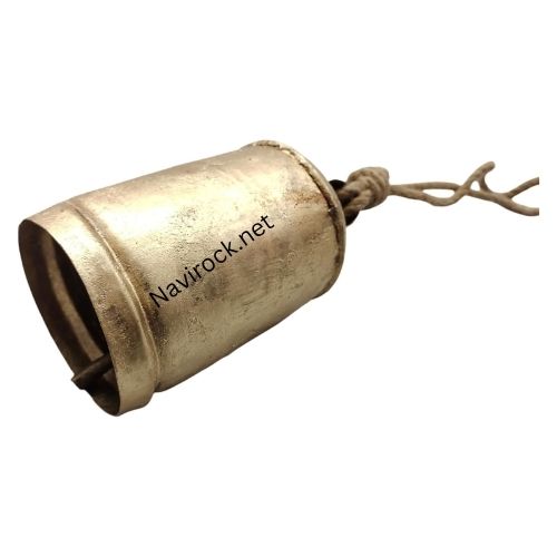 Large Christmas Bells for Decoration Cow Bells for Rustic Decor Bells for Christmas Decorations Vintage Hanging Bells On Rope 7'' Inches